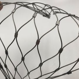 結ばれたステンレス鋼の飼鳥園の網の家禽の網の動物園動物ロープの網